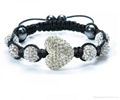 Shamballa Heart Bracelet Wholesales 4