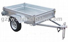 Galvanized box trailer