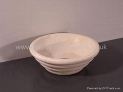 White Carrara And Crema Marfil Basin