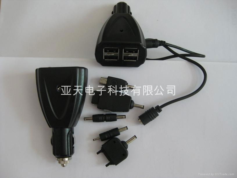 四端口USB車載充電器 3