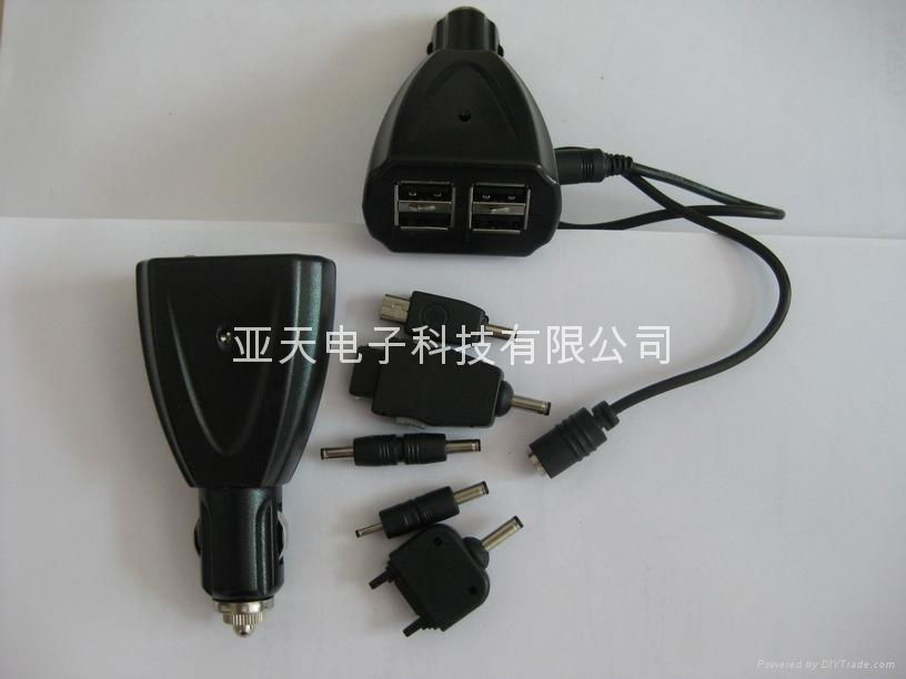 Four-port usb car charger 3