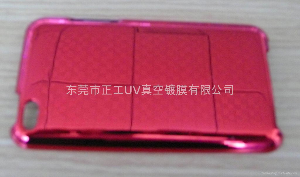 手机外壳UV真空镀红色 3