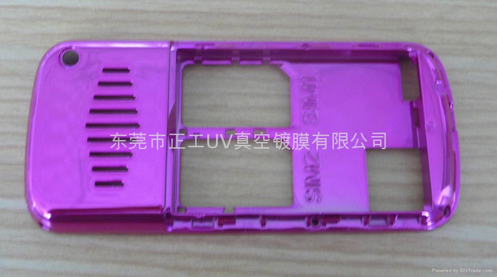 按键支架 UV真空镀紫色效果加工 4