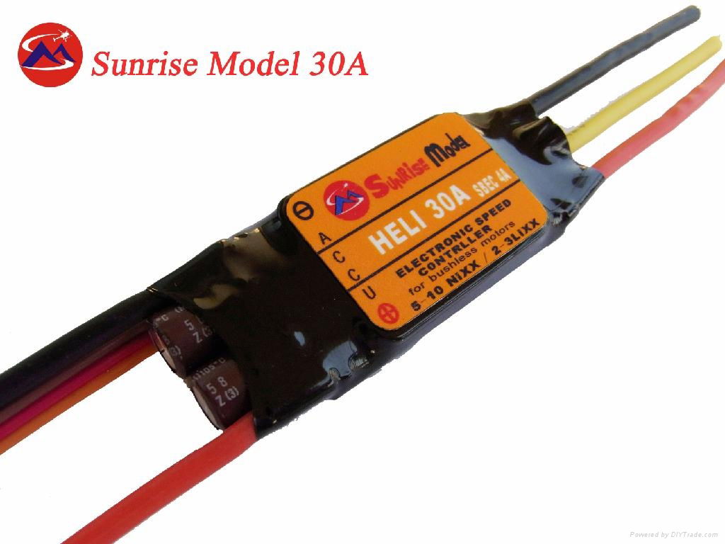 brushless speed controls for rc helicopter models