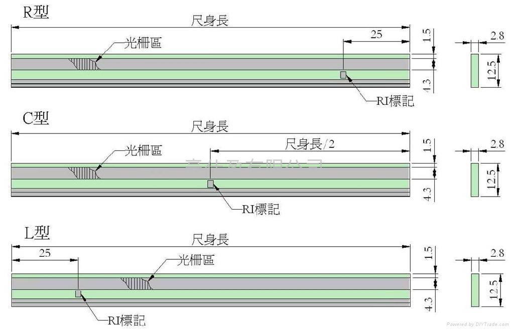 开放式光栅反射尺 2