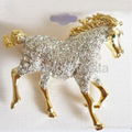 Fashion Gold-Plated Tone Horse Pendent Necklace Equestrian Horse-Lover Presence  3