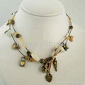 Women's Vintage Costume Jewelry Set Necklace Manufacturer Antique Charm Lampwork 3