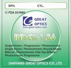 1.56 Middle Index Hmc Emi Aspheric Lenses