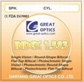 1.523 Mineral Glass Bifocal Eyewear Lenses