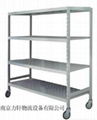 moveable shelves with wheel