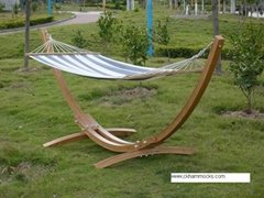 Wood  hammock stand 