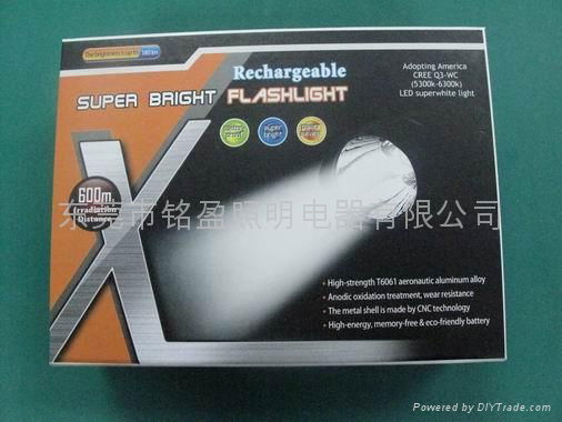 High power LED flashlight,  5