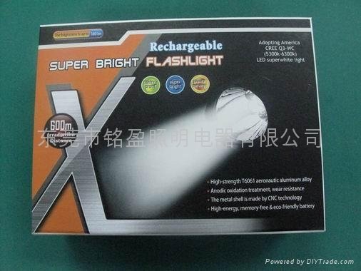 High power LED flashlight 4