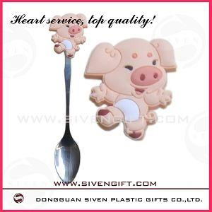 cartoon head spoon