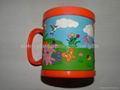 customized promotion pvc mug cup 5