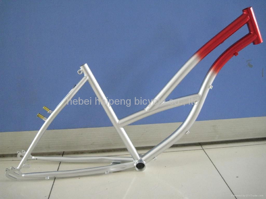 beach bicycle frame and fork 