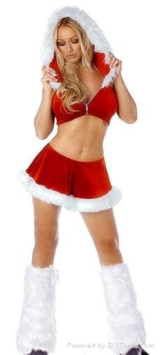 Sexy St Nick Christmas costume  3