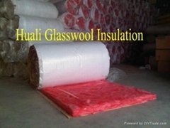 Color glass wool insulation material as building and decorate building material