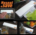 Reseal and Save Bag Sealer Food Saver As Seen On TV Portable Vacuum Sealer 2