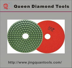 Wet polishing pad