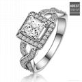 2013 Hot Sale Silver Engagement Ring Gift, Wholesale Price 925 Silver Lady Ring 