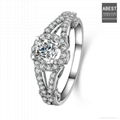 2013 Best Sale Silver with CZ Stone Lady Engagement Ring