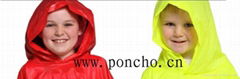 Chidren Carton Rain Poncho