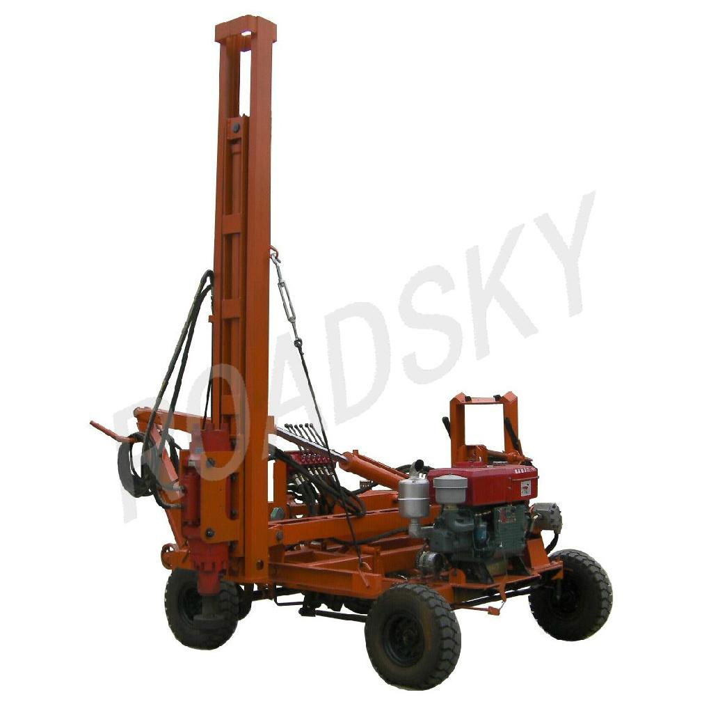 Guardrail Pile Driver and Extractor 2