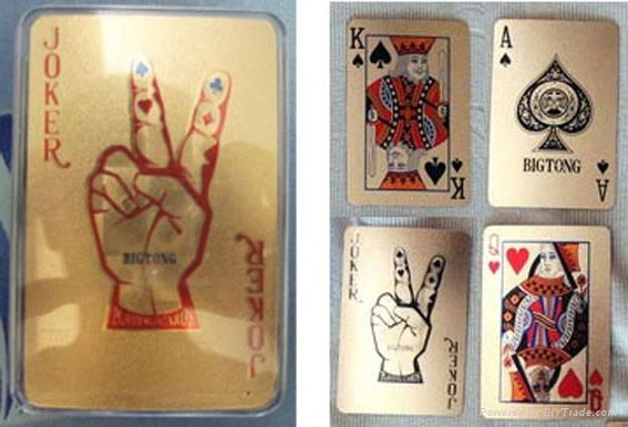 Golden/Silver Playing cards 3