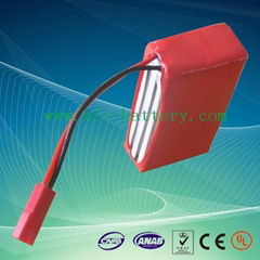 Toy Battery Pack Li-Polymer 11.1V 1250mAh