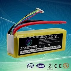 RC Model Battery Pack 18.5V 3300mAh 30C