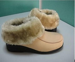 leather heating warm shoes