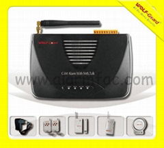 GSM alarm system with self-recording alarm voice   