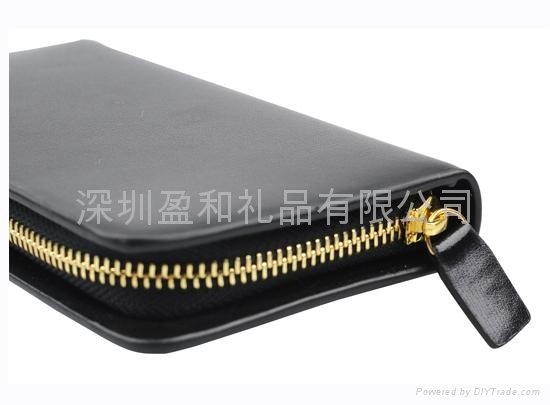 SHENZHENYINGHE-Leather zipper card bag
