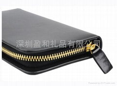 SHENZHENYINGHE-Leather zipper card bag