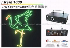 i.Rain 1000 RGY cartoon ILDA interface laser stage lights