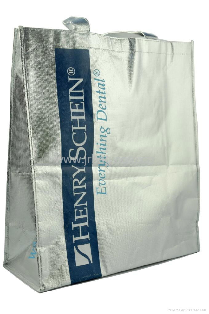 Silver Laminated non woven tote bag 2