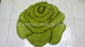 3D Rose Design high-low pile shaggy rug 2