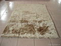 Plain soft silk shagg rug 2