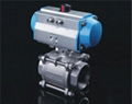 3PC SS Pneumatic Ball Valve