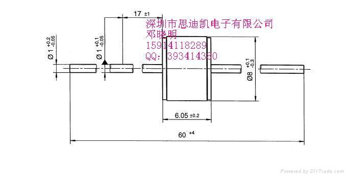 通信用EPCOS放电管A81-C90X两极 4