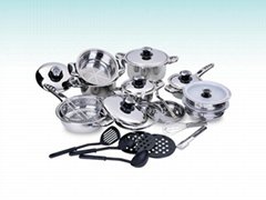 27pcs stainless steel cookware set