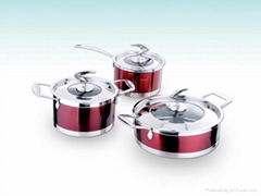 6PCS stainless steel cookware sets