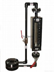 By pass rotameter for dyes and intermediates