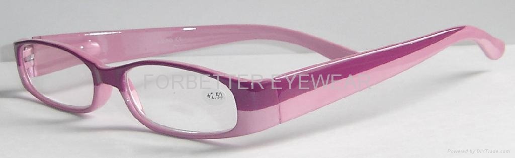 Double-colored Plastic reading glasses