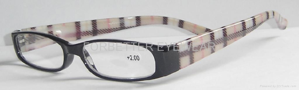 Double-colored Plastic reading glasses 3