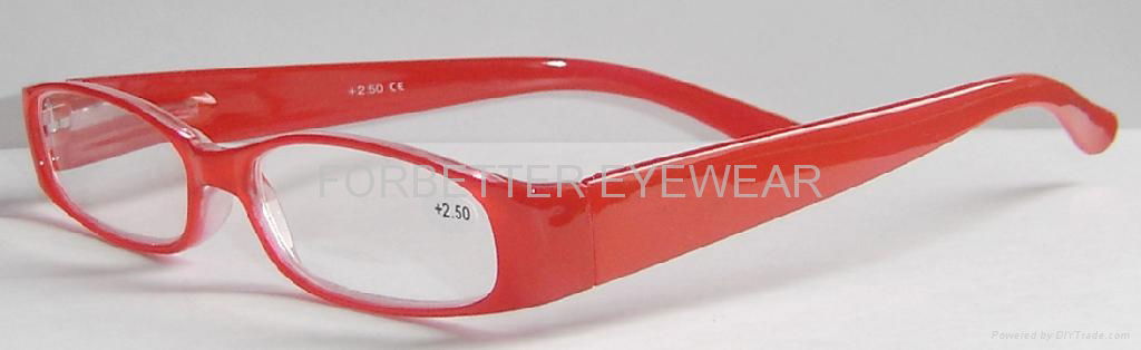 Double-colored Plastic reading glasses 5