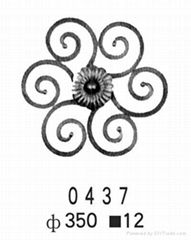 wrought iron rosette