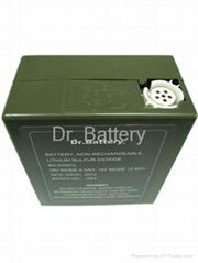 BA-5590/U Li-SO2 battery pack.