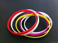 Wholesale 5mm wide  Thin Silicone  Fashion Wristbands Rubber Bracelets for Girls 2